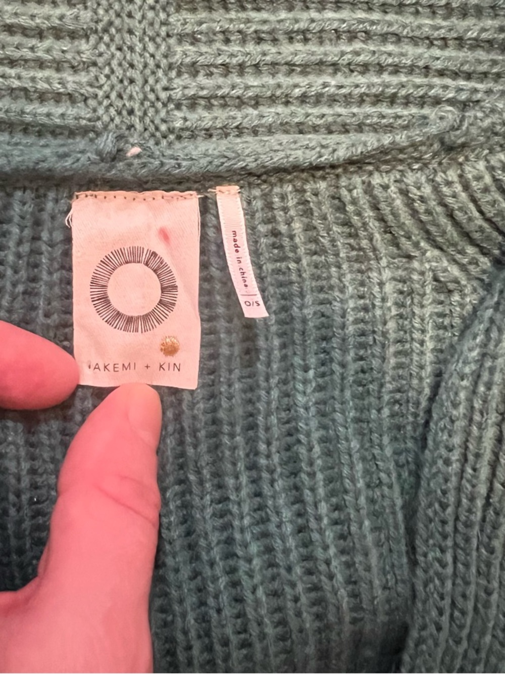 Akemi + Kin Open-Front Ribbed Knit Cape Cardigan - Picture 2 of 4